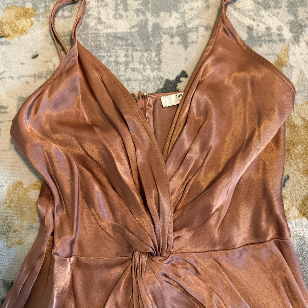 Forever 21 Copper Satin Dress